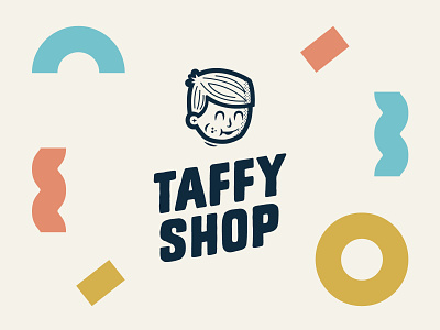 Taffy Shop (2023) character graphic design happy logo nostalgia shop taffy