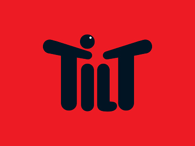 Tilt Lounge (2013) logo lounge pinball red tilt word mark