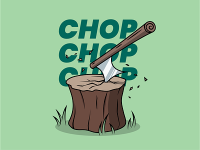 Winter Chopping Vector Illustration axe chop chopping design illustration illustrator log lumberjack tree type typography vector vectorart vectordesign vectorillustration winter