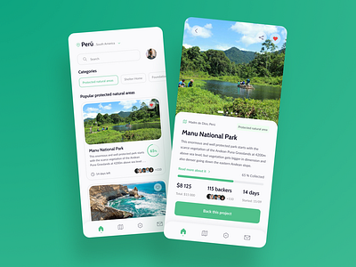 Daily UI : 032 Crowdfunding Campaign 💰🌳 campaignpage crowdfunding crowdfundingcampaign dailyuichallenge designinspiration mobiledesign productdesign ui uichallenge uidesign userinterface