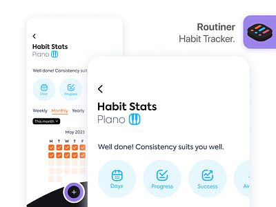 Routiner: Habit Tracker App habit tracker mobile app routiner ui ux