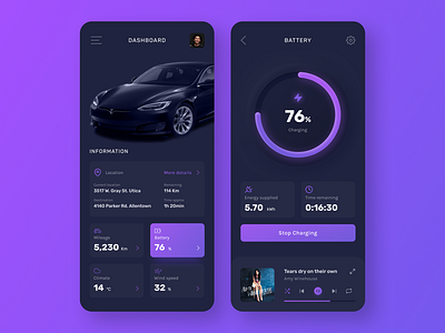 Daily UI : 034 Car Interface 🚘👨‍💻 dailyui dailyuichallenge darkmode designinspiration futuristicdesign mobile mobiledesign productdesign ui uichallenge34 uidesign userinterface