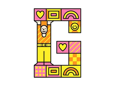 Block Letter G adobeillustrator art artwork block design dribbble illustration letter vector