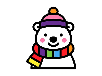 Winter Polar Bear art artwork dribbble illustration polarbear vector