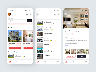 Rental app - UI UX design air bnb app app design app ui ux hotel app hotel booking hotel booking app mobile mobile app mobile design product product design rental rental app rental app design resort resort booking resort ui ux ui ux design