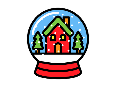 Snowglobe adobeillustrator art artwork christmas dribbble illustration snowglobe vector