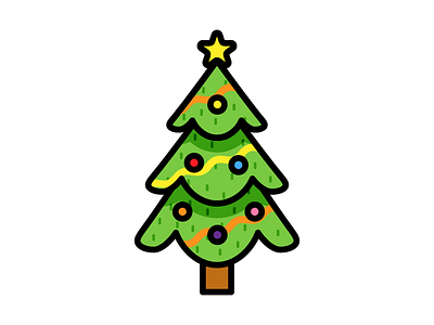 Christmas Tree adobeillustrator art artwork christmas design dribbble illustration tree vector