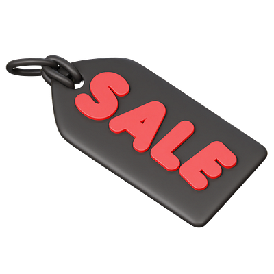 Tag Black Friday 3D Illustration 3d 3d modeling graphic design icon illustration