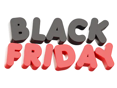 Black Friday 3D Illustration 3d 3d modeling graphic design icon illustration