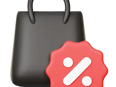 Black Friday 3D Illustration 3d 3d modeling graphic design icon illustration