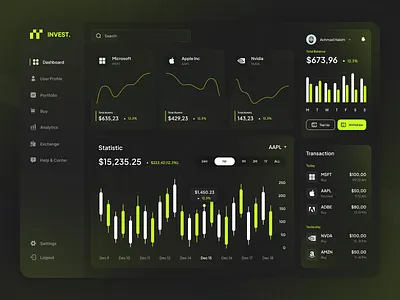 Trading - Invesment Desktop Version clean crypto cryptocurrency design desktop finance financial fintech gradient interface invesment saas trading ui ux wallet web app web design