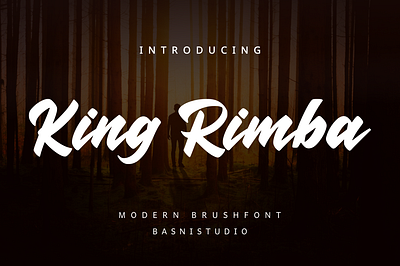 King Rimba art branding brush calligraphy design font handwrittingfont lettering logo logotype typography vector