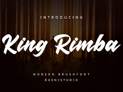 King Rimba art branding brush calligraphy design font handwrittingfont lettering logo logotype typography vector