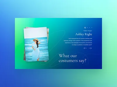 Daily UI : 039 Testimonials 💬 daily ui 39 daily ui challenge design challenge design inspiration gradient productdesign section testimonial section testimonials ui uidesign user interface web design