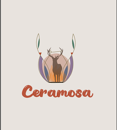 Another version of logo for art studio Ceramosa branding design graphic design logo