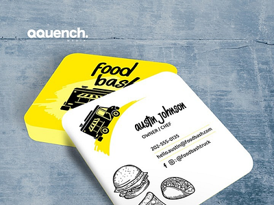 Visiting Card Design for Truck Cafe adgraphics advertising brand identity design brandcolors branddesign branding cafebranding creative designs fonts graphic design graphics identity design line art logodesign mockups typography visiting card visual design visualappeal visualidentity