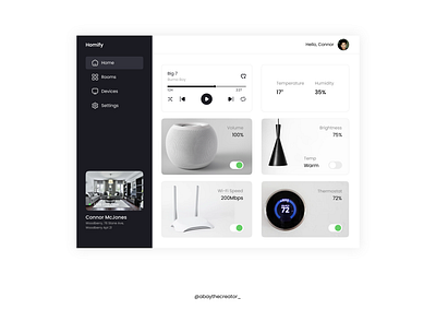 Home monitoring dashboard dashboard design figma monitoring smart home ui uiux ux web webapp