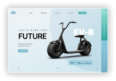 e-bike. figma figma design graphic design landing page design ui uiux web app web design