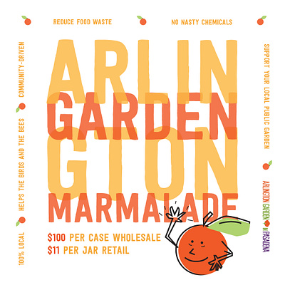 Arlington Garden Marmalade graphic design illustration nonprofit