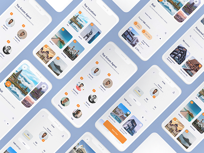 Real Estate -Featured List app app design real estate featured list ui