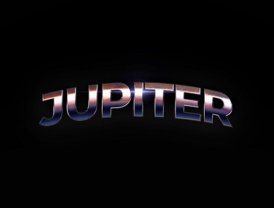 JUPITER | Photoshop Text Effects 3d branding graphic design logo