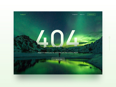 404: Page Not found 404 dailyui error page not found ui design uiux ux design web website design