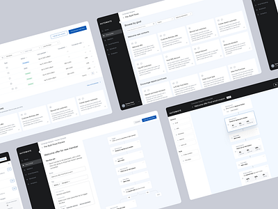 Automation flow preset library automation crm dashboard design interface marketing startup ui ux