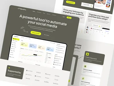 SaaS Landing Page - WorkPro landing page saas saas landing page saas web saas web design saas web ui saas website web design
