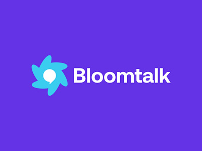 Bloomtalk 3d ai chat logo app icon bloom bloomtalk blossom brand identity branding chat chat logo creative floral logo graphic design logo maker minimalist modern monogram technology