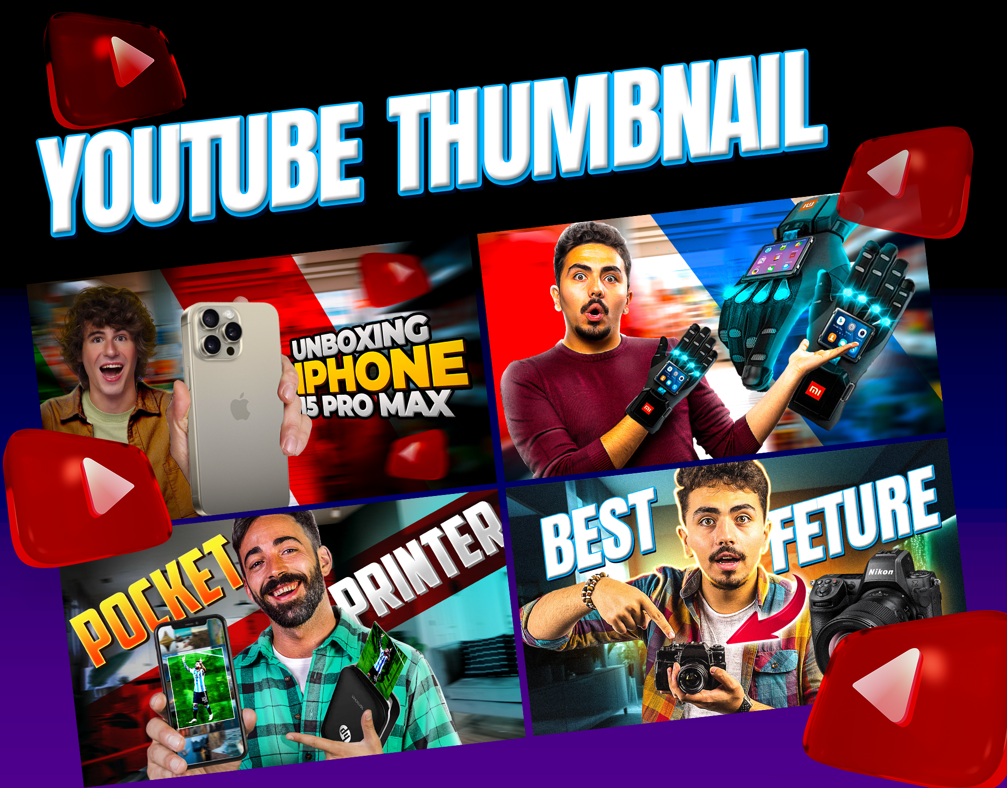 Unboxing Youtube Thumbnail Design thumbnails unboxing youtube thumbnail