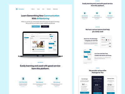 Conversa - AI Mentoring ai app branding design figma landingpage product saas ui ux website