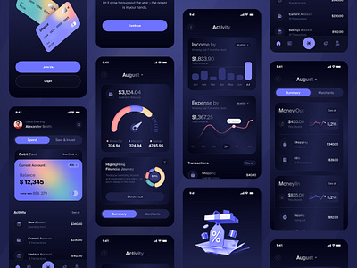 Fintech App UI by Ofspace UX/UI on Dribbble