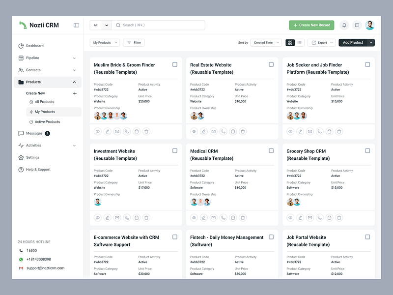 CRM Platform - Nozti crm crm integration crm platforms crm software crm tools customer experience customer relationship management data management halal hr job search leads product design realestate crm saas saas uiux design sales automation uiux design web app web design