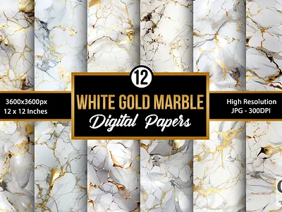 White & Gold Marble Backgrounds gold marble marble marble background marble digital papers marble seamless white gold white marble