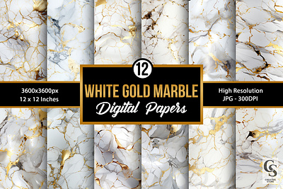 White & Gold Marble Backgrounds gold marble marble marble background marble digital papers marble seamless white gold white marble