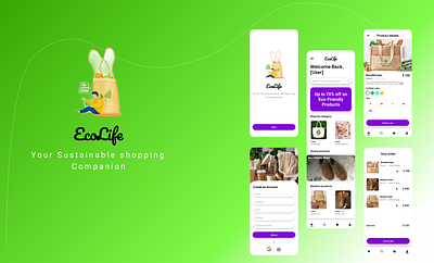 Ecolife - Your sustainable eco products eco products ecofriendly ecolife front end login signin signup ui uiux