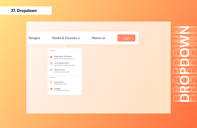 Daily UI Day 27 - Dropdown 100 days ui daily ui day 27 dropdown graphic design ui