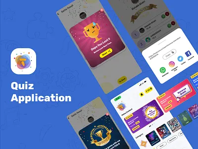 Quiz Application concept admindesign app app design appdesign applocation branding design graphic design illustration logo logoapp quizapp ui ux