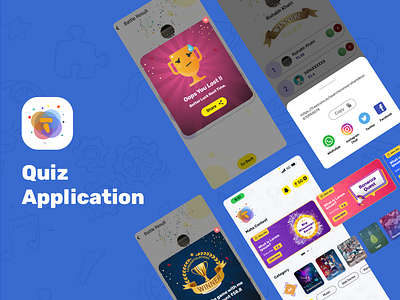 Quiz Application concept admindesign app app design appdesign applocation branding design graphic design illustration logo logoapp quizapp ui ux