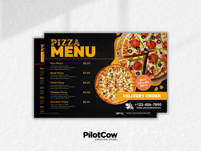 Pizza Restaurant Menu adobe adobe photoshop design dribble graphic design graphics menu pizza poster restaurant