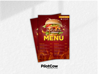 Burger Restaurant Menu adobe adobe illustrator adobe photoshop burger design dribble graphic design graphics menu poster