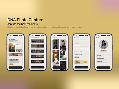 Photography | Mobile App photography ui ux