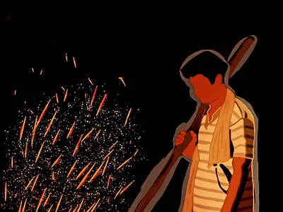 Burning Bodies brushes colours design graphic design illustration