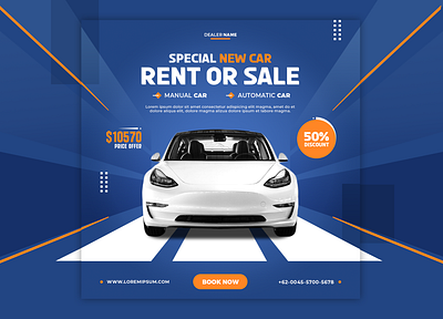 Social Social Media Banner Car Rental ads car car rental editable eps graphic design luxury offer psd rent sale social media banner