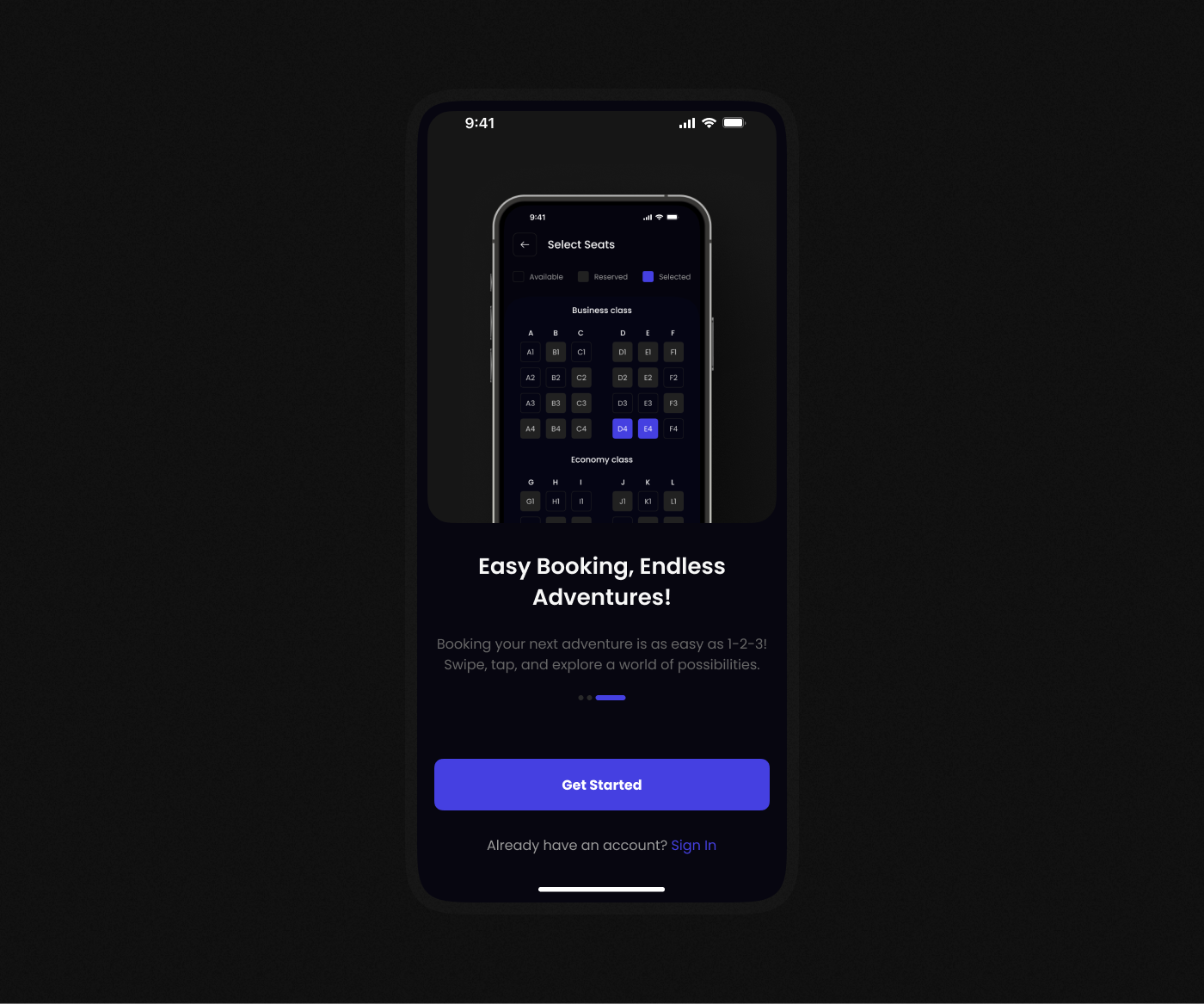 Onboarding Screens - Mobile App ( Dark Version ) by Sahil Mondal ...