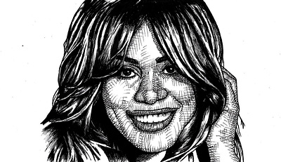 Laverne Cox – Ink Portrait black and white crosshatching design graphic design illustration ink ink drawing laverne cox lgbt lgbtq pen portrait trans transgender