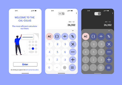 Calculator interaction design