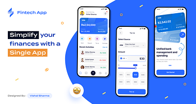 Fintech App Design mobile design product design ui ux