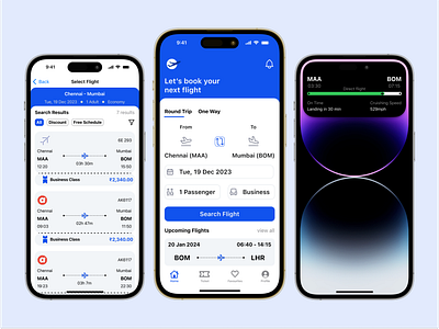 Flight Booking app with Dynamic Island Integration - UI Design animation ui