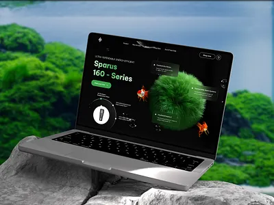 Landing Page | Introducing the Sparus 160 - Series creative design landing page sparus 160 ui water